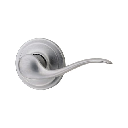 Kwikset Tustin Lever Passage Door Lock with New Chassis with 6AL Latch and RCS Strike Satin Chrome Finish 720TNL-26D